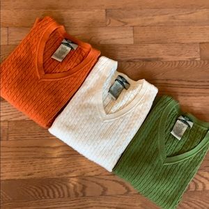 Lot of Thin Cable Knit Sweaters